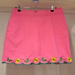 lilly pullitzer pink skort in a size 8